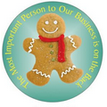 Gingerbread Man Round Photo Hand Mirror (2.5" Diameter)